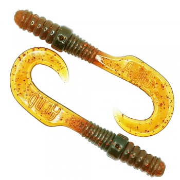 Комплект рыболовных силиконовых приманок твистер RuBaits Long Twister 3" (5 шт.)