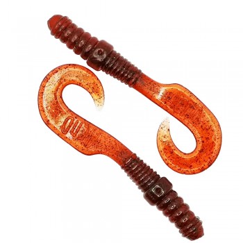 Комплект рыболовных силиконовых приманок твистер RuBaits Long Twister 3" (5 шт.)