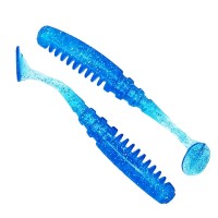 Комплект рыболовных силиконовых приманок виброхвост RuBaits Fire Vib 1.9" (12 шт.)