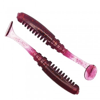 Комплект рыболовных силиконовых приманок виброхвост RuBaits Fire Vib 1.9" (12 шт.)