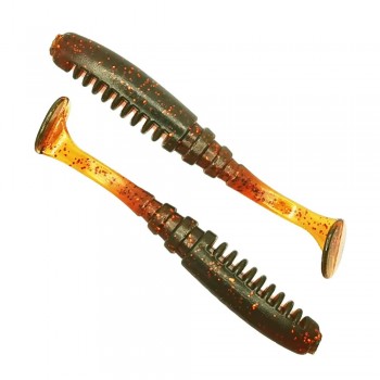 Комплект рыболовных силиконовых приманок виброхвост RuBaits Fire Vib 2.8" (7 шт.)