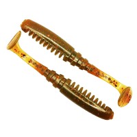 Комплект рыболовных силиконовых приманок виброхвост RuBaits Fire Vib 4" (5 шт.)