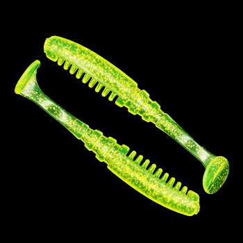 Комплект рыболовных силиконовых приманок виброхвост RuBaits Fire Vib 4" (5 шт.)