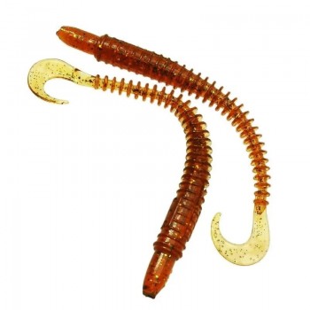 Комплект рыболовных силиконовых приманок твистер RuBaits Sweep Worm Twist 4.9" (6 шт.)