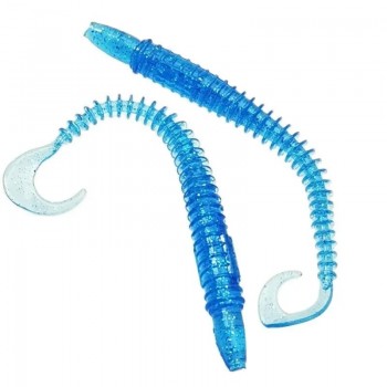 Комплект рыболовных силиконовых приманок твистер RuBaits Sweep Worm Twist 4.9" (6 шт.)
