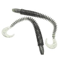 Комплект рыболовных силиконовых приманок твистер RuBaits Sweep Worm Twist 4.9" (6 шт.)