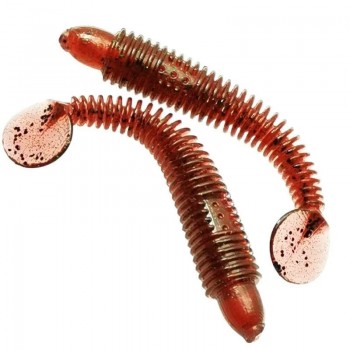 Комплект рыболовных силиконовых приманок виброхвост RuBaits Leader Ribster 3.8" (6 шт.)