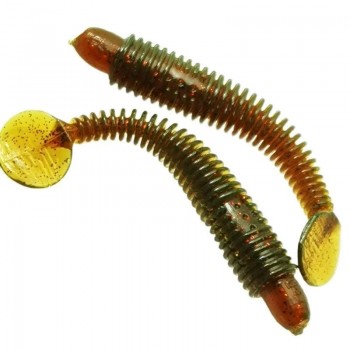 Комплект рыболовных силиконовых приманок виброхвост RuBaits Leader Ribster 3.8" (6 шт.)