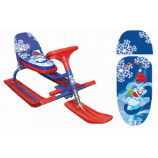 Снегокат со спинкой Барс Animal Kids