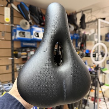Седло велосипедное комфортное с прорезью Rockbros 38210012002