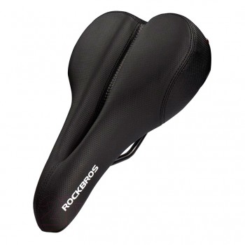 Седло велосипедное комфортное с интегрированным фонарём Rockbros FU-5700L
