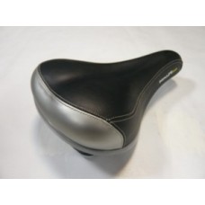 Седло комфортное с пружинами Velo VL-6015E Black / Silver