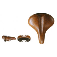 Седло комфортное с пружинами прошитое Velo VL-8024S Cruiser Brown