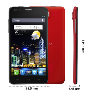 Сотовый телефон ALCATEL ONE TOUCH SCRIBE HD 8008D Red