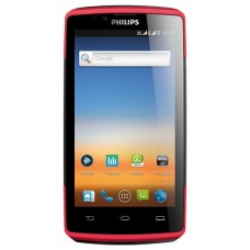 Смартфон Philips Xenium W7555 Black / Red