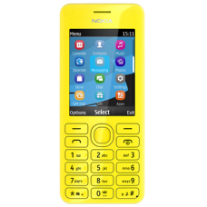 Сотовый телефон NOKIA 206 Dual Yellow