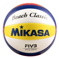 Мяч оригинальный волейбольный пляжный тренировочный Mikasa Beach Classic BV552С-WYBR FIVB