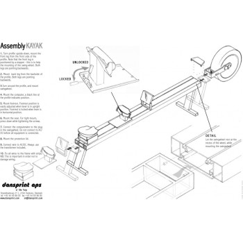 Тренажер для гребли DanSprint Kayak Ergometer KE0001P