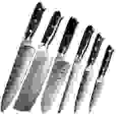 Набор кухонных ножей премиум из дамасской стали Xiaomi Spetime (DA05KN6)