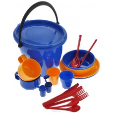 Набор Solaris посуда на две персоны в контейнере (1202-1)