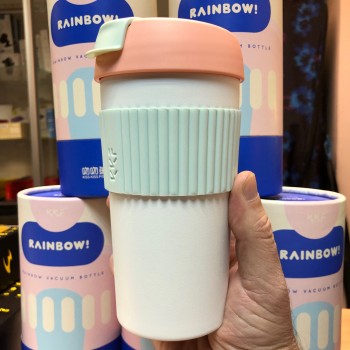 Термокружка Xiaomi Rainbow Kiss Kiss Fish Vacuum Bottle (S-U45C) 490 мл.