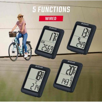 Велокомпьютер проводной Sigma Sport BC 5.0 WR (05210)
