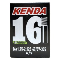 Велокамера Kenda 16 x 1.75 / 2.125 47/57-305 авто ниппель (511303)