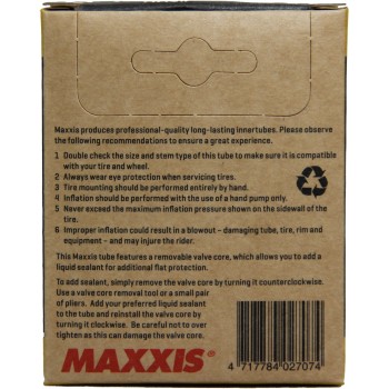 Велокамера Maxxis Ultralight 27.5 x 1.90 / 2.35 вело ниппель (IB75076300)