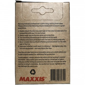 Велокамера Maxxis Welter Weight 26 x 1.50 / 2.50 авто ниппель (IB00137100)