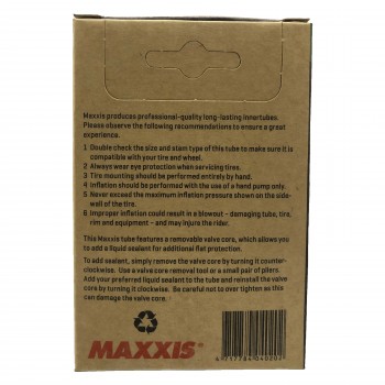 Велокамера Maxxis Welter Weight 29 x 1.75 / 2.4 авто ниппель (IB00140700)