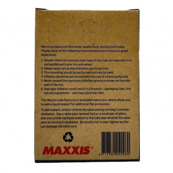 Велокамера Maxxis Welter Weight 700 x 33 / 50c вело ниппель (IB00137300)