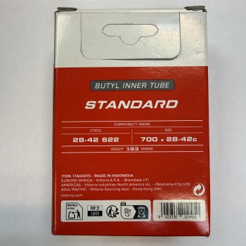 Велокамера Vittoria Standart 700 x 28 / 42c RVC FV presta вело ниппель