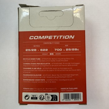 Велокамера Vittoria Competition Latex 700 x 25 / 28c FV presta вело ниппель