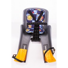 Детское велокресло с креплением переднее Gros GH-908E Dark Grey