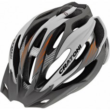 Велошлем Cratoni C-Limit Anthracite White Orange