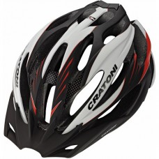 Велошлем Cratoni C-Limit Black White Red Glossy