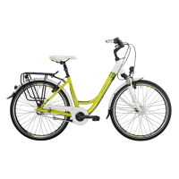 Велосипед городской Bergamont Belami N3 26 C1 (2014) White / Lime / Yellow / Green (Shiny)
