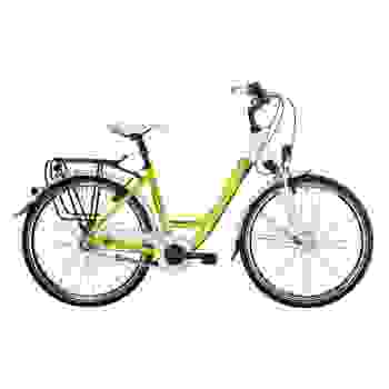 Велосипед городской Bergamont Belami N7 26 C1 (2014) White / Lime / Yellow / Green (Shiny)