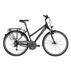 Велосипед туристический BERGAMONT SPONSOR TOUR SUSP. LADY C1 (2014) BLACK / CYAN / WHITE (MATT)