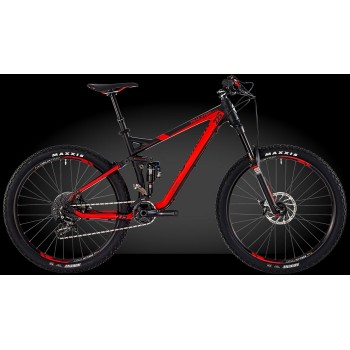 Велосипед горный двухподвес Bergamont Trailster EX 9.0 (2015) Black / Red (Matt)