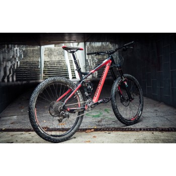 Велосипед горный двухподвес Bergamont Trailster EX 9.0 (2015) Black / Red (Matt)
