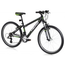 Велосипед подростковый HEAD RIDOTT 1 24 (2014) Black Matte/ Green