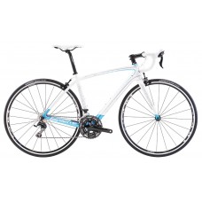 Велосипед шоссейный LAPIERRE SENSIUM 200 LADY (2014) WHITE / CYAN / GREY