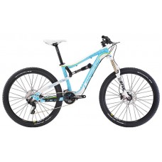 Велосипед горный LAPIERRE ZESTY AM 327 LADY (2014) CYAN / WHITE / NEON GREEN