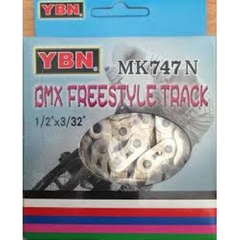 Цепь велосипедная односкоростная YBN MK747N-S  1/2" x 3/32" 112