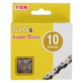 Цепь велосипедная десятискоростная YBN S10 S 1/2" x 11/128" 116