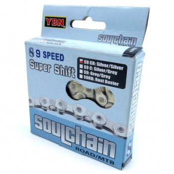 Цепь велосипедная девятискоростная YBN S9 S 1/2 x 11/128" 116