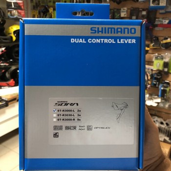 Шифтер левый с тормозной ручкой Shimano Sora R3000 2 Speed (ESTR3000LIA)