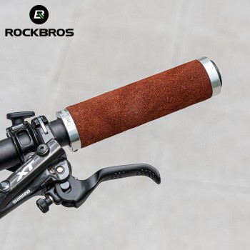 Ручки руля Rockbros Leather Mountain Bike Grip 31mm (40720004001)