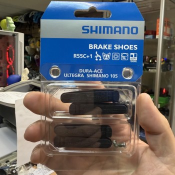Вкладыш тормозных колодок Shimano шоссейные R55C+1мм. для DA / Ultegra / 105 (Y8FA98132)